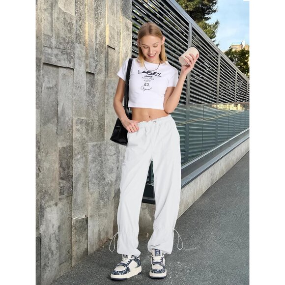 Chic Women's 28"/31"/33" Lightweight Dance Cargo Pants for Active Lifestyle - Picture 5 of 9